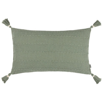 Yard Caliche Tasselled Feather Filled Cushion from B&Q