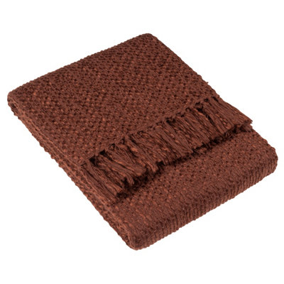 HÖEM Hoem Morni Woven Yarn Tasselled Throw from B&Q