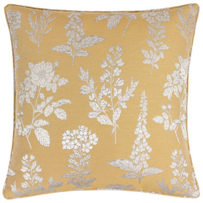 Wylder Sophia Floral Jacquard Polyester Filled Cushion from B&Q