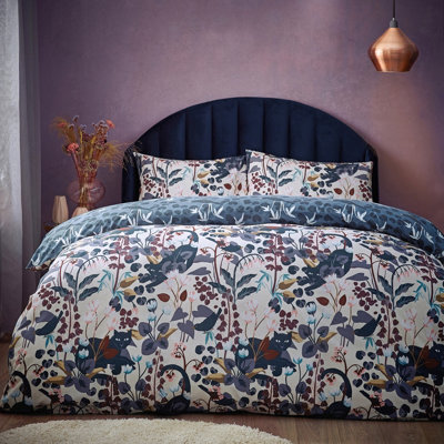 Furn. Midnight Panther Reversible Duvet Cover Set