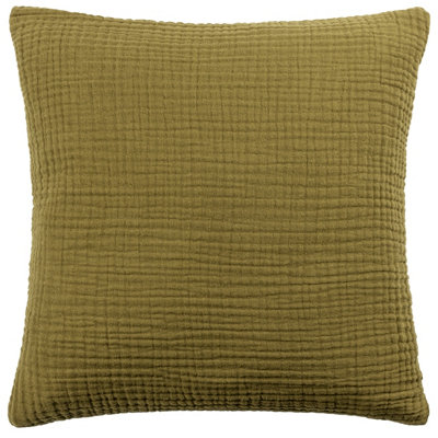 Yard Lark Muslin Cotton Feather Filled Cushion from B&Q