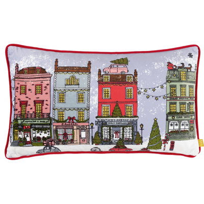 B&Q - Furn. Christmas Spirit Velvet Cushion Cover
