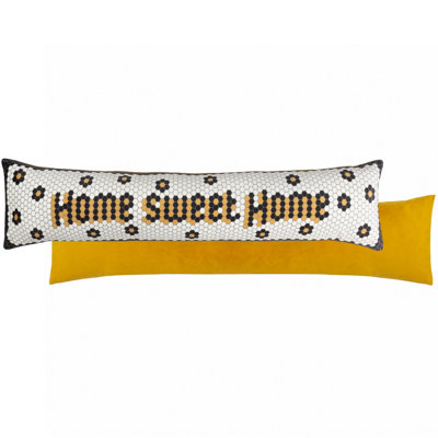 Furn. Home Sweet Home  Velvet Draught Excluder from B&Q