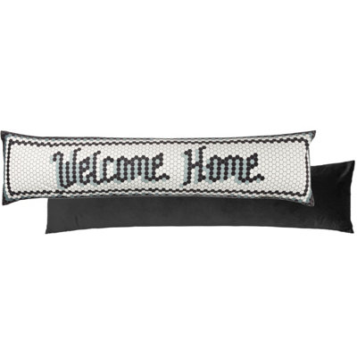 Furn. Welcome Home  Velvet Draught Excluder from B&Q