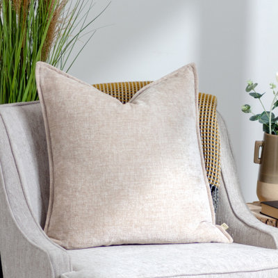 Evans Lichfield Buxton Reversible Feather Filled Cushion from B&Q