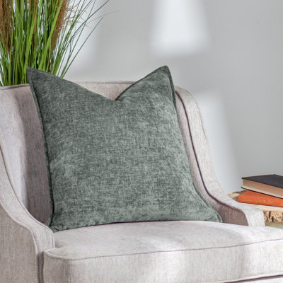 Evans Lichfield Buxton Reversible Feather Filled Cushion from B&Q