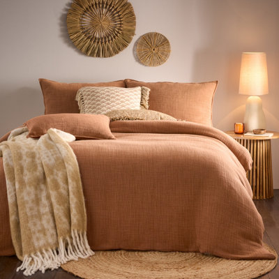 Yard Ribble Stone Washed 100% Cotton Duvet Cover Set from B&Q
