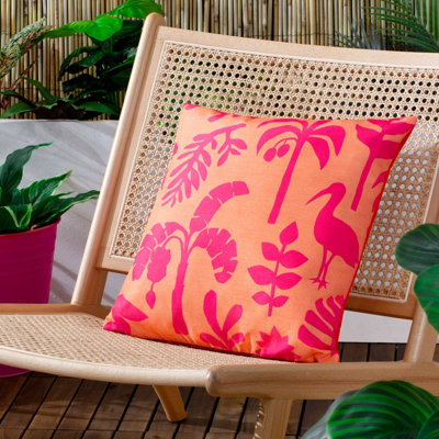Furn. Marula Tropical Polyester Filled Outdoor Cushion from B&Q