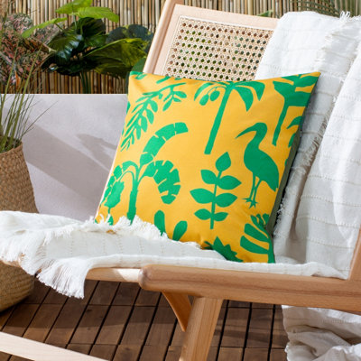 Furn. Marula Tropical Polyester Filled Outdoor Cushion from B&Q