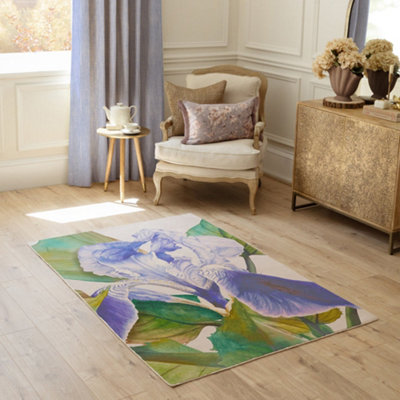 Voyage Maison Voyage Darwen Printed RugCornflower150 X 220Cm from B&Q
