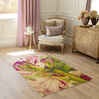 Voyage Maison Voyage Heligan Printed RugFuchsia120 X 180Cm from B&Q