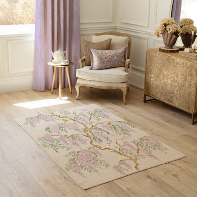 Voyage Maison Voyage Mariposa Meadows Printed RugMauve150 X 220Cm from B&Q