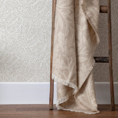 Morris & Co Acorn Jacquard Throw from B&Q