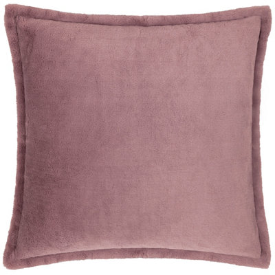 Furn. Kallu Faux Fur Mulberry Cushion Cover from B&Q