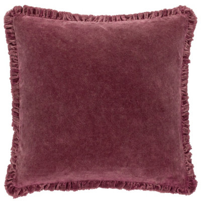 Yard Bertie Cotton Velvet Feather Rich Cushion from B&Q