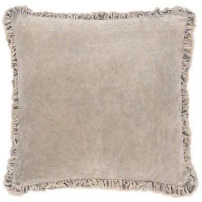 Yard Bertie Cotton Velvet Feather Rich Cushion from B&Q