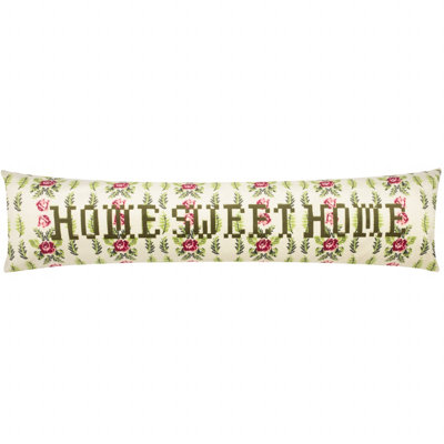Furn. Feeoni Home Sweet Home Velvet Draught Excluder from B&Q