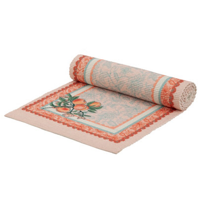 Furn. Anemone Peaches Indoor/outdoor Multicolour Table Runner from B&Q