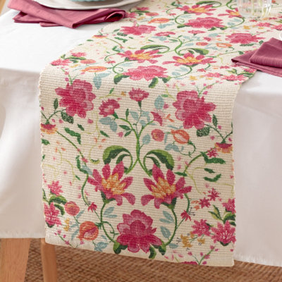 Wylder Claudia Indoor/outdoor Candy Red Table Runner from B&Q