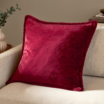 furn. Furn Kallu Faux Fur Cushion CoverBerry55 X 55Cm from B&Q
