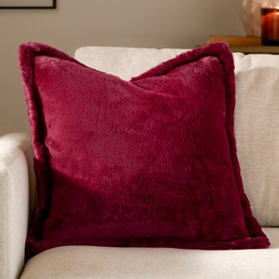 furn. Furn Kallu Faux Fur Polyester Filled CushionBerry45 X 45Cm from B&Q