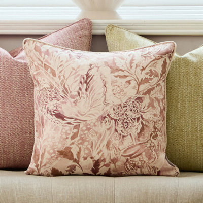 Voyage Maison Voyage Rothesay Printed Piped Feather Filled CushionCoral43 X 43Cm from B&Q
