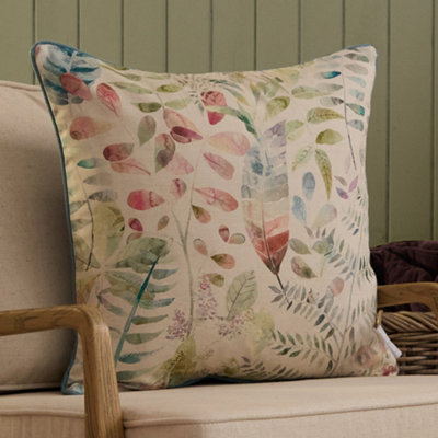 Voyage Maison Voyage Kenton Printed Piped Feather Filled CushionPomegranate50 X 50Cm from B&Q