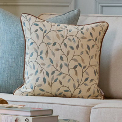 Voyage Maison Voyage Cervino Woven Jaquard Feather Filled CushionDuck Egg43 X 43Cm from B&Q