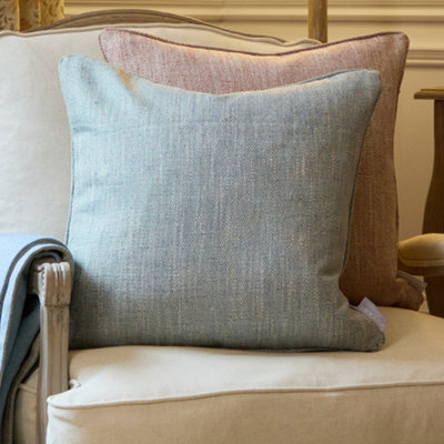 Voyage Maison Voyage Jedburgh Textured Woven Square Feather Filled CushionTeal50 X 50Cm from B&Q