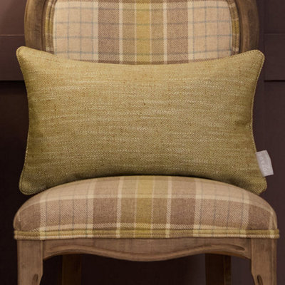 Voyage Maison Voyage Jedburgh Textured Woven Rectangular Feather Filled CushionMeadow30 X 50Cm from B&Q