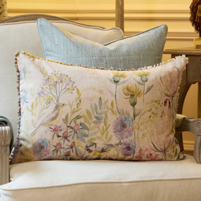 Voyage Maison Voyage Morning Chorus Printed Rectangular Feather Filled CushionCream40 X 60Cm from B&Q