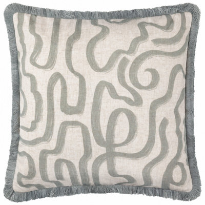 Höem Hoem Lina Abstract Printed Feather Rich Cushion