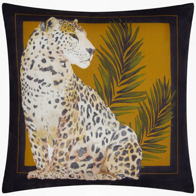 Paoletti Leopardis Cat Outdoor Polyester Filled Cushion from B&Q