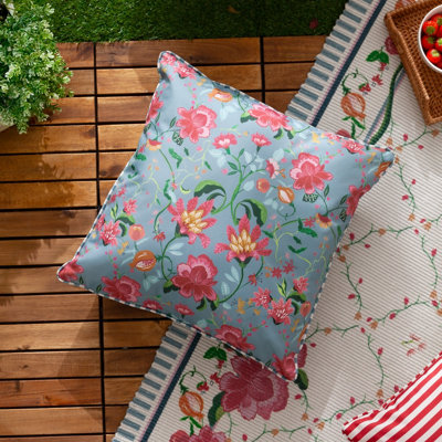 Wylder Claudia Floral Outdoor CushionBlue45 X 45Cm from B&Q