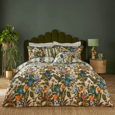 Furn. Leilani Printed Floral  Duvet SetsDoubleMulticolour from B&Q