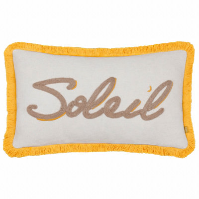 Furn. Soleil Embroidered Feather Rich Cushion from B&Q
