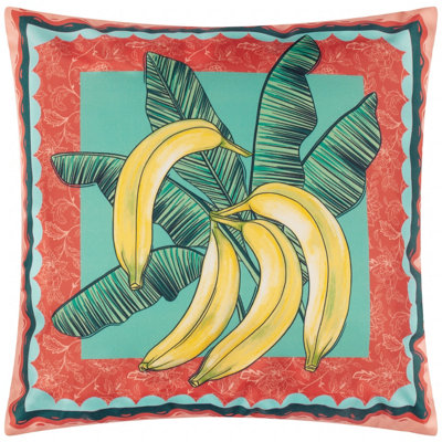 Furn. Anemone Bananas Printed Outdoor Cushion Cover from B&Q