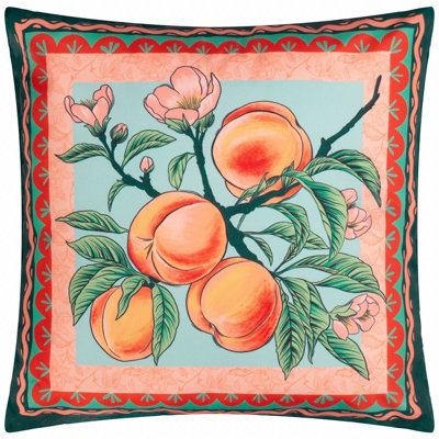 Furn. Anemone Peaches Outdoor Cushion Cover from B&Q
