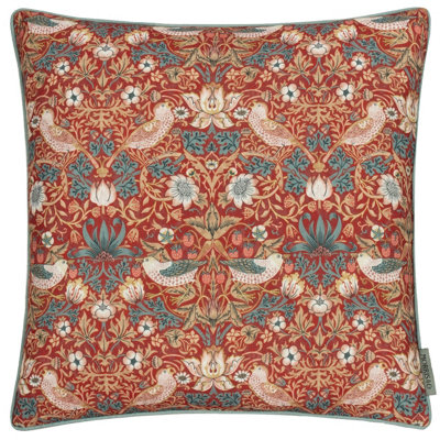B&Q -  Strawberry Thief Piped Outdoor Cushion Cover