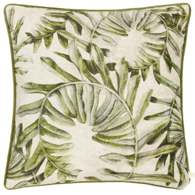 Wylder Kielder Forest Sherwood  Printed Velvet Polyester Filled Cushion from B&Q