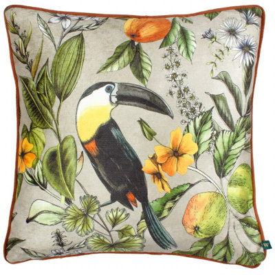 Wylder Leilani Toco Printed Chenille Polyester Filled Cushion from B&Q