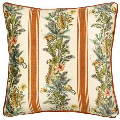 Wylder Leilani Nikau Siena Printed Chenille Polyester Filled Cushion from B&Q