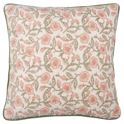 Paoletti Delphine Floral Piped Cushion Cover