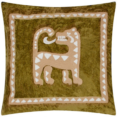 Wylder Dynasty Tiger Embroidered Chenille Cushion Cover from B&Q