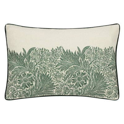 B&Q -  Marigold Embroidered Velvet Cushion Cover