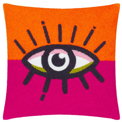 B&Q -  All Eyes On You Boucle Feather Rich Cushion