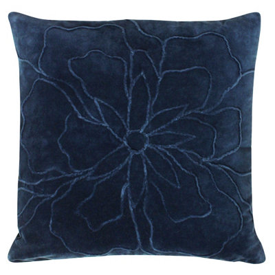 B&Q - Furn. Angeles Floral Velvet Feather Rich Cushion