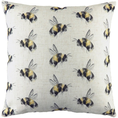 Evans Lichfield Bee You Repeat Printed Feather Rich Cushion from B&Q