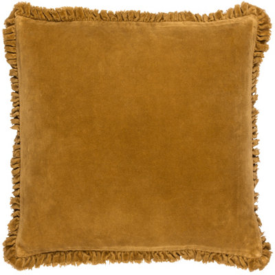 Yard Bertie Cotton Velvet Feather Rich Cushion from B&Q