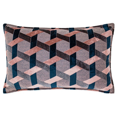B&Q -  Delano Velvet Jacquard Feather Rich Cushion